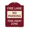 Signmission Fire Lane No Parking Tow-Away Zone Heavy-Gauge Aluminum Architectural Sign, 24" x 18", BU-1824-23992 A-DES-BU-1824-23992 - alternate 1